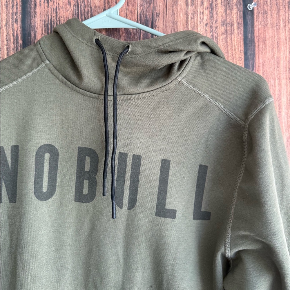 NOBULL Men's Army Green Training Athletic Performance Sweater - Picture 4 of 5